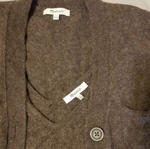 Madewell brown sweater set size small